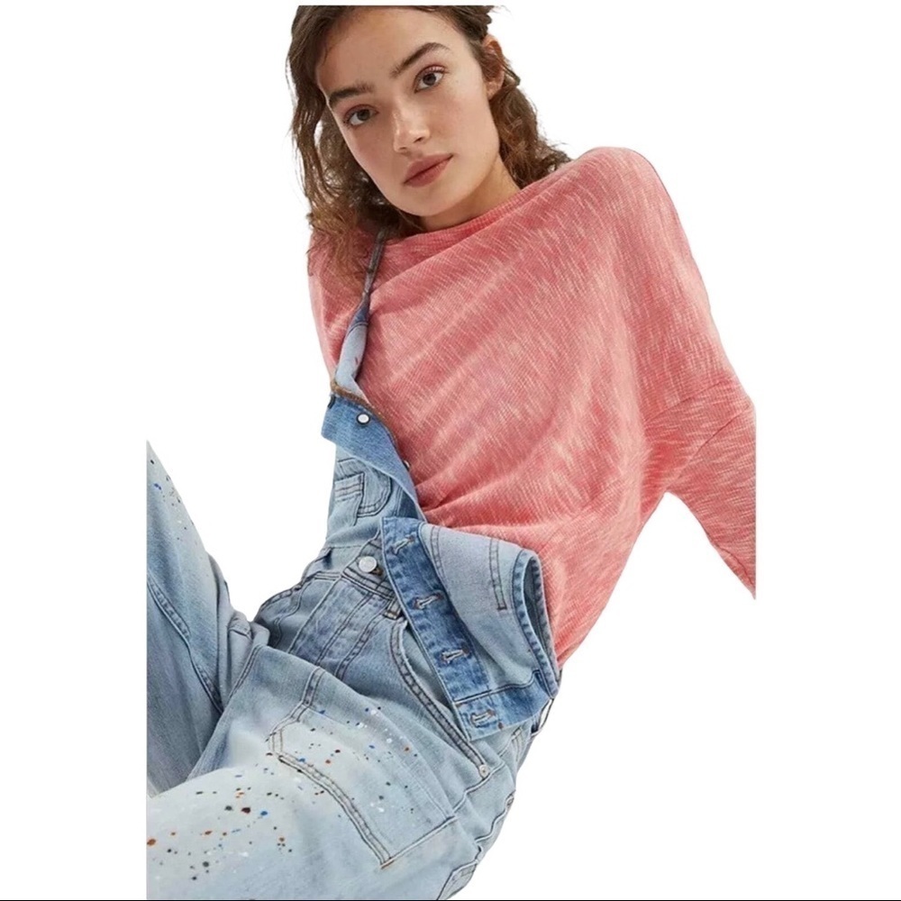 Anthropologie Damian Coral‎ Pullover Dolman Sleeve Size XS 100% Cotton
